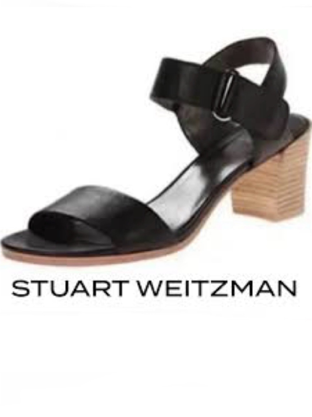 Stuart Weitzman Broadband Leather City Sandals